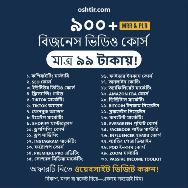 900+ Business Video Course Bundle | শিখুন ও রিসেল করুন—MRR + PLR সহ - Image 2